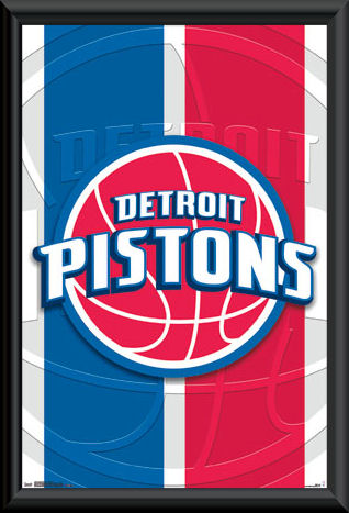 Detroit Pistons Framed Poster :: NBA :: Basketball :: Sports ...